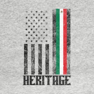 Mexico Hispanic Heritage distressed flag T-Shirt